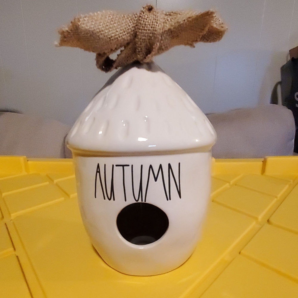 Rae Dunn "autumn" birdhouse